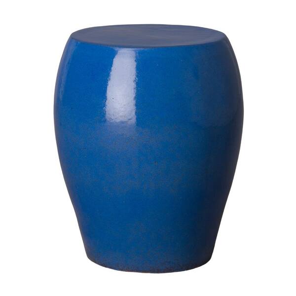 Emissary Seiji Blue Indoor/Outdoor Ceramic Garden Stool/Table 0518BL