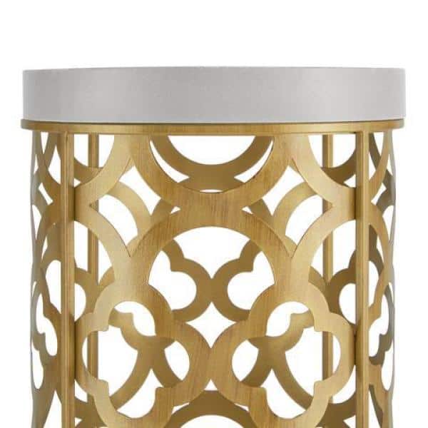 19 in. H Metal Garden Stool