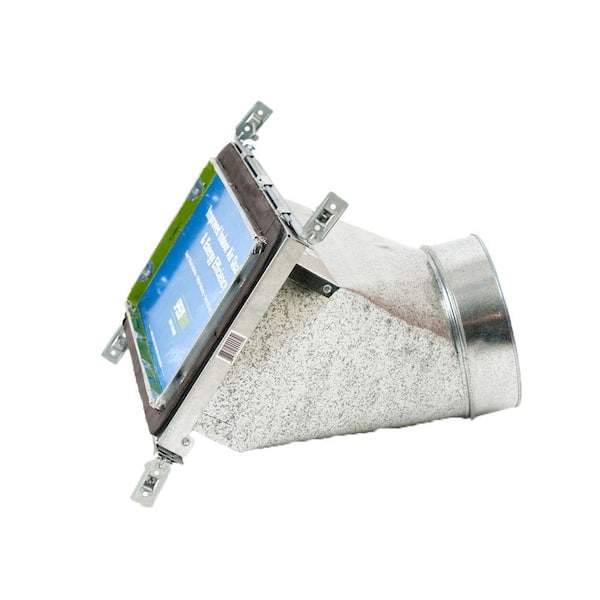 SPEEDI- BOOT 6 in. W x 12 in. L to 6 in. Dia 45 Degree Register Vent Boot with Adjustable Hangers