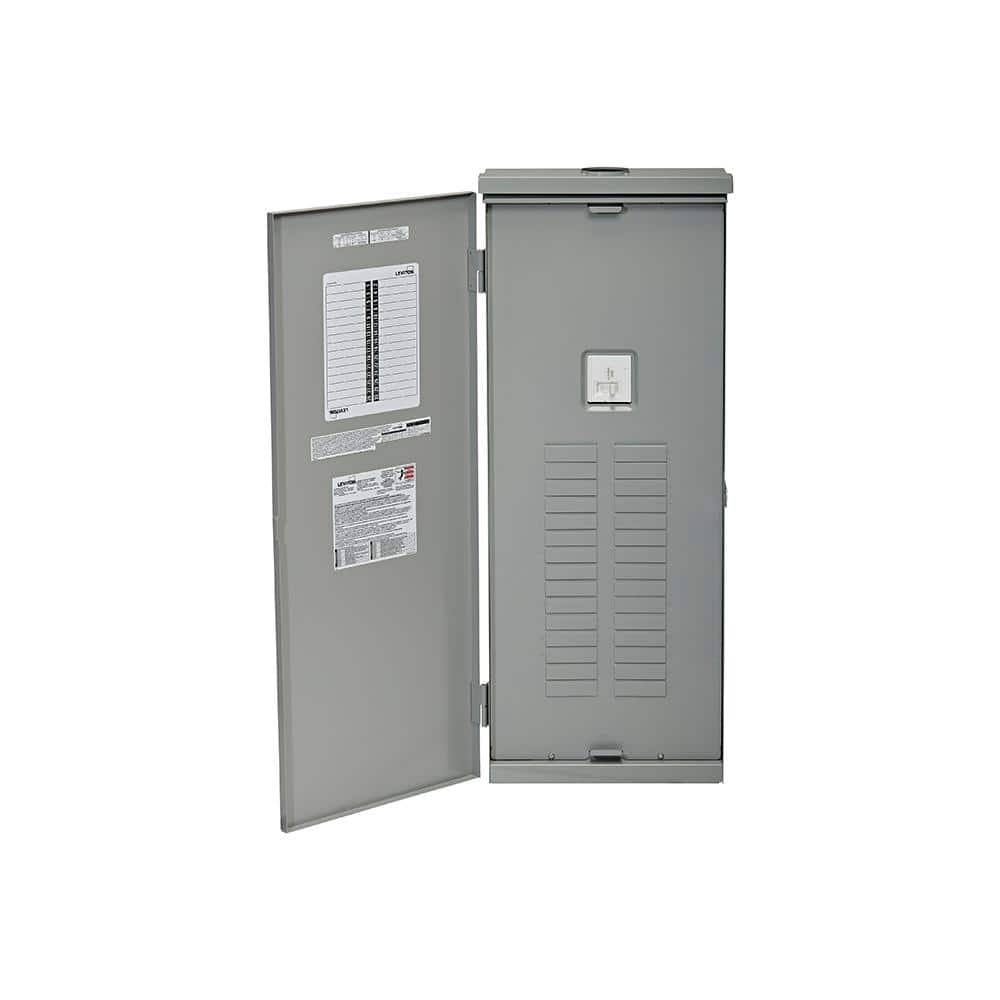 Leviton 200 Amp 30-Space Outdoor Load Center with Main Circuit Breaker