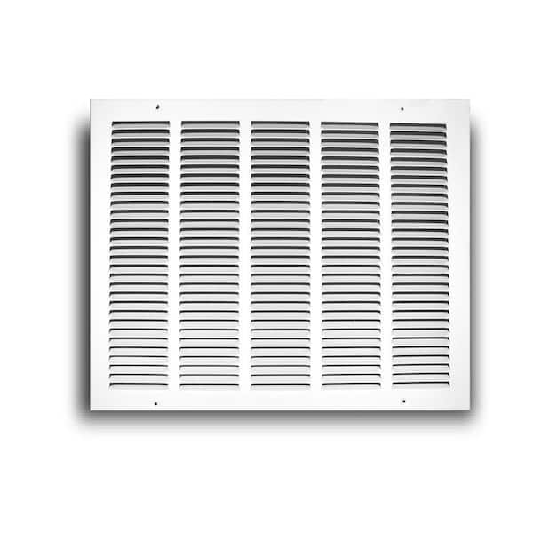 Unbranded 30 in. x 8 in. White Steel Grille