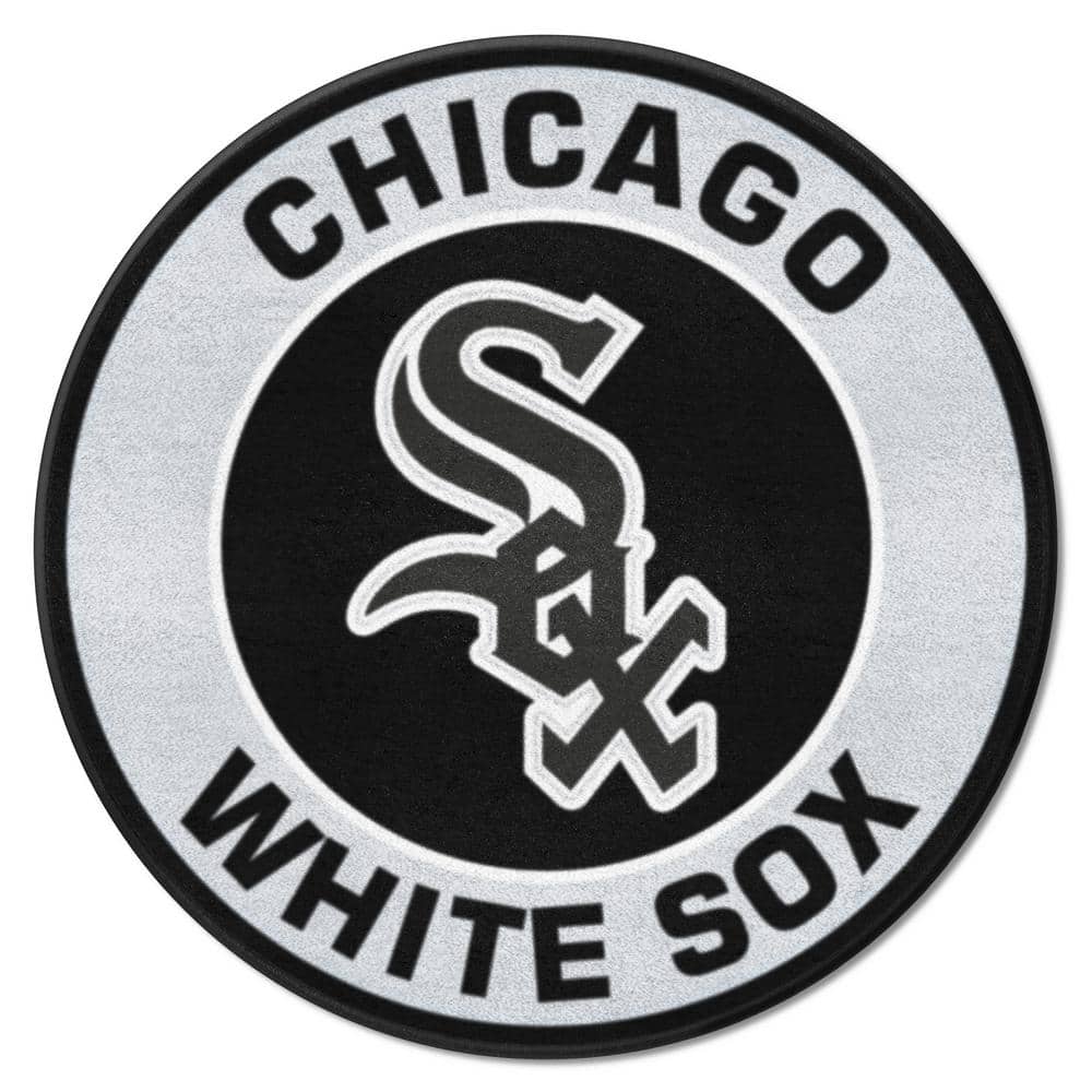 FANMATS Chicago White Sox Black 4 ft. x 6 ft. Plush Area Rug 37425 - The  Home Depot