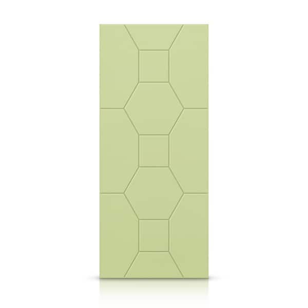 CALHOME 24 in. x 80 in. Hollow Core Sage Green Painted Composite MDF Interior Door Slab
