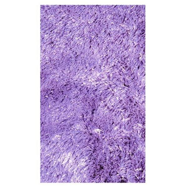 LA Rug Silky Shag Lavender 7 ft. 3 in. x 9 ft. 10 in. Area Rug