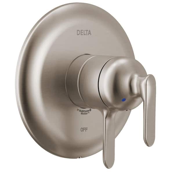 Bonacci 2-Handle Valve Trim Kit in Lumicoat Stainless (Valve Not Included)