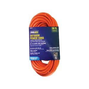 50 ft. L 14/3 SJTW Orange Outdoor Extension Cord