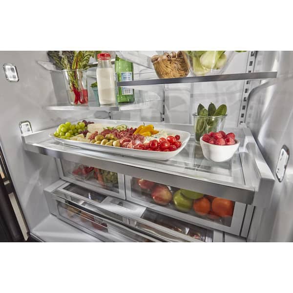 KitchenAid® 18.67 Cu. Ft. Stainless Steel Bottom Freezer Refrigerator, Powerhouse Kitchens & Appliances