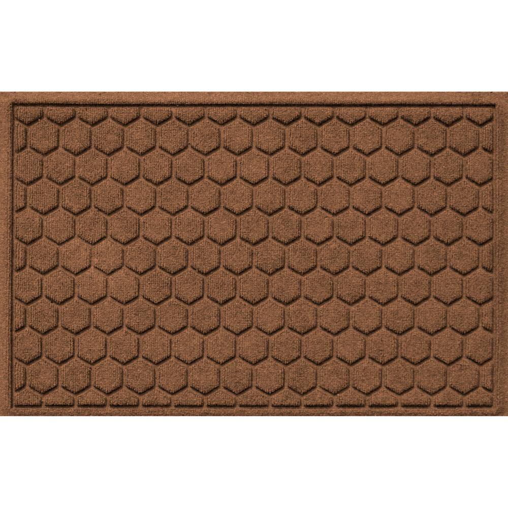Bungalow Flooring Aqua Shield Dark Brown 23 in. x 35 in. PET
