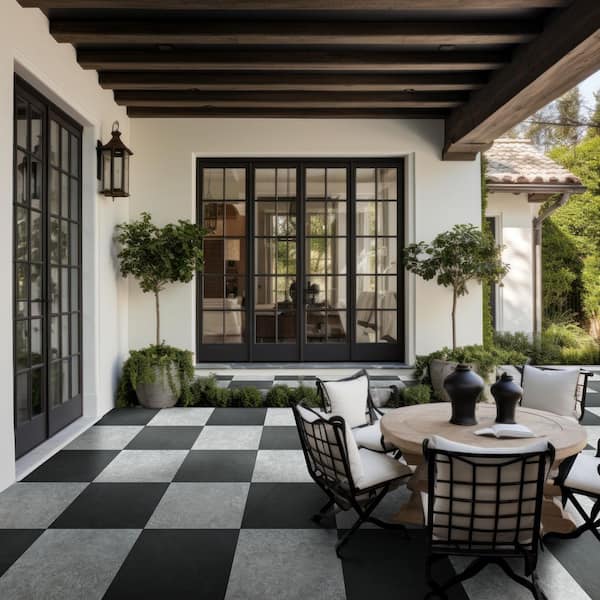 S♡m MSI Onyx Sand 24 in. x 24 in. Matte Porcelain Stone Look