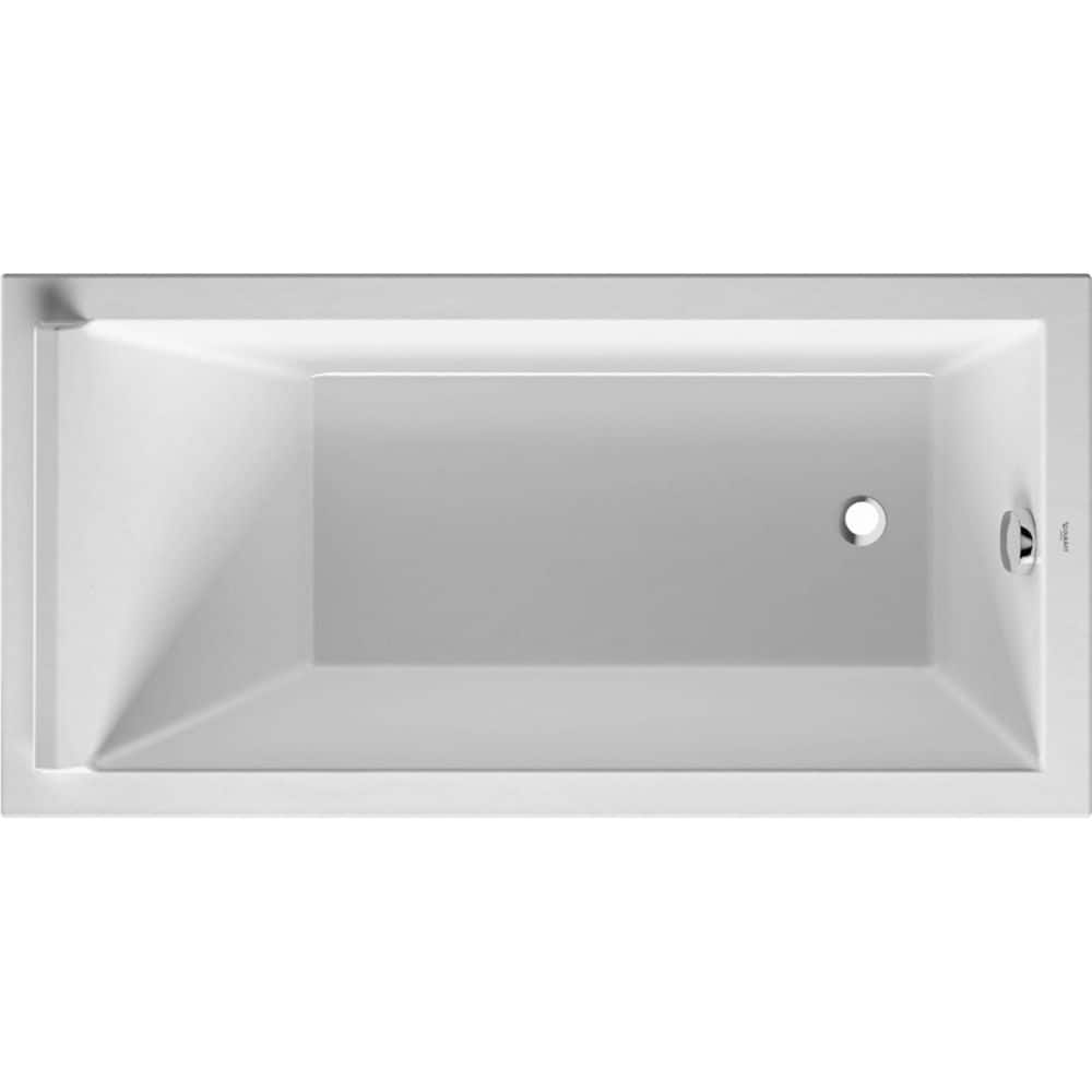 EAN 4021534894879 product image for Starck 59 in. Acrylic Rectangular Drop-in Bathtub in White | upcitemdb.com