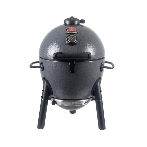 Char-Griller Akorn Kamado Jr. Charcoal Grill in Gray