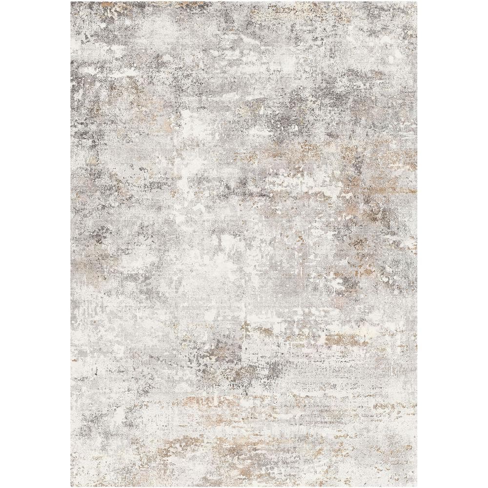 Frost 8 ft. x 10 ft. Gray/Golden Modern Abstract Area Rug price history on PriceWatchPro