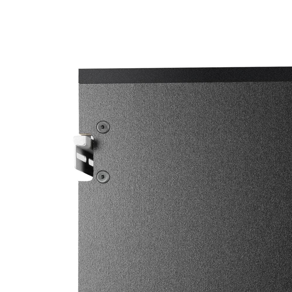 Prepac Black Large Adjustable Shelving Storage Cabinet