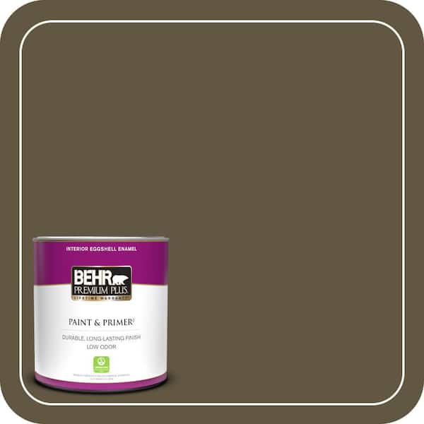 BEHR PREMIUM PLUS 1 qt. #S-H-750 Mountain Trail Eggshell Enamel Low Odor Interior Paint & Primer