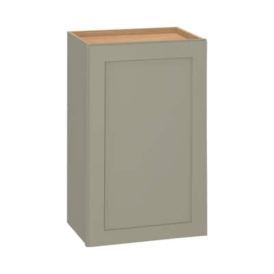 Hampton Bay Westfield Dusk Gray Shaker Stock Assembled Wall Kitchen Cabinet (18 in. W x 12 in. D x 30 in. H) F12W1830R