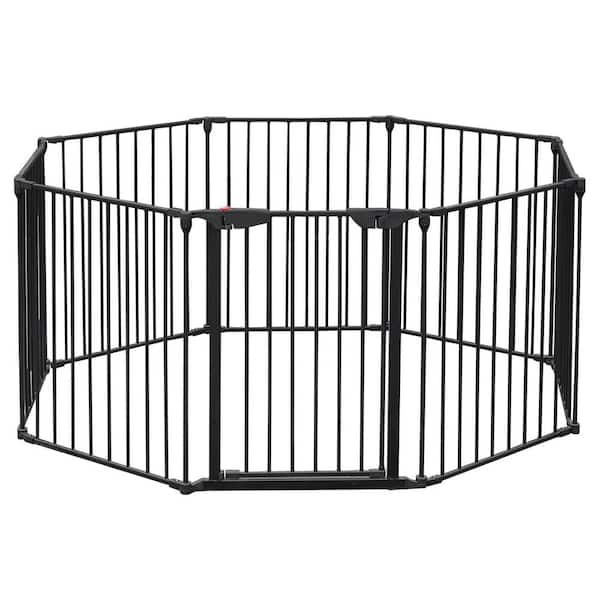 BabyDan 109.5-in x 28-in Hardware Mounted Black Metal Safety Gate