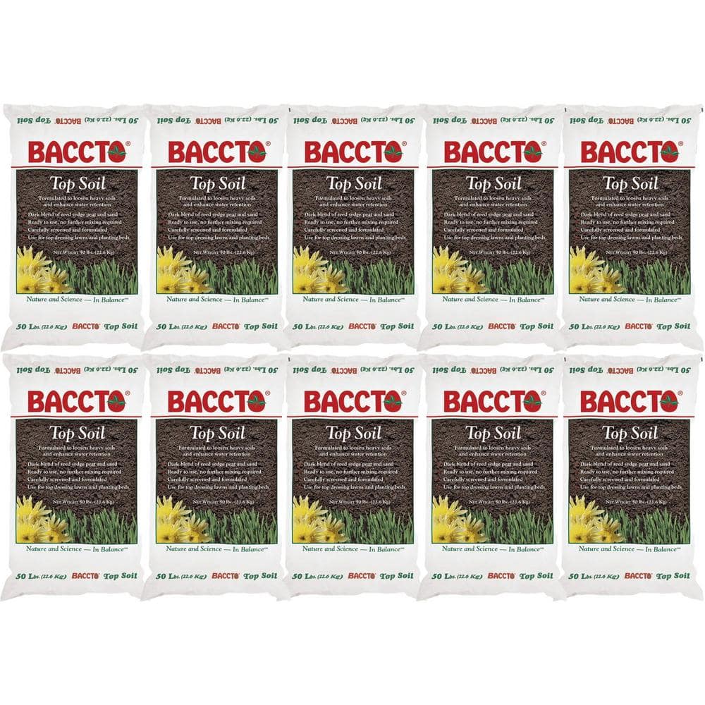 50 lbs. Topsoil with Reed Sedge, Peat and Sand (10-Pack)