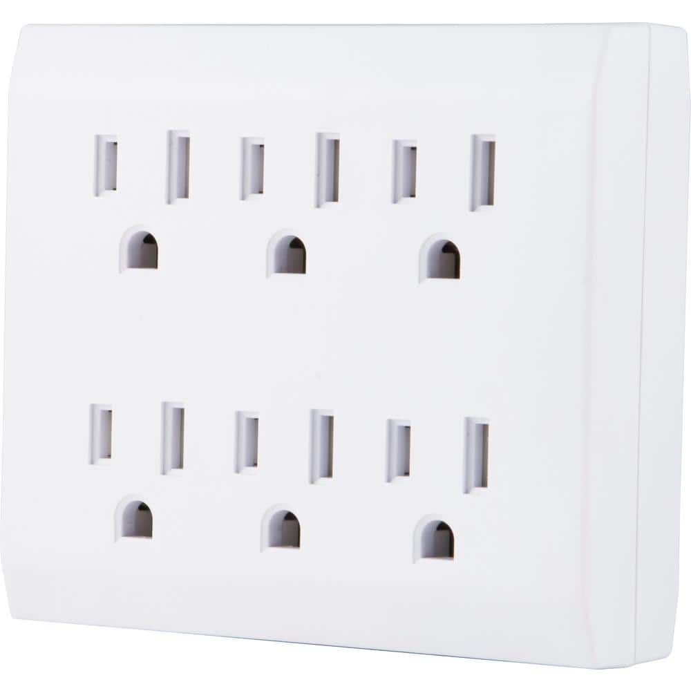 6-Outlet Surge Protector Tap with Tamper Resistant, White price history on PriceWatchPro