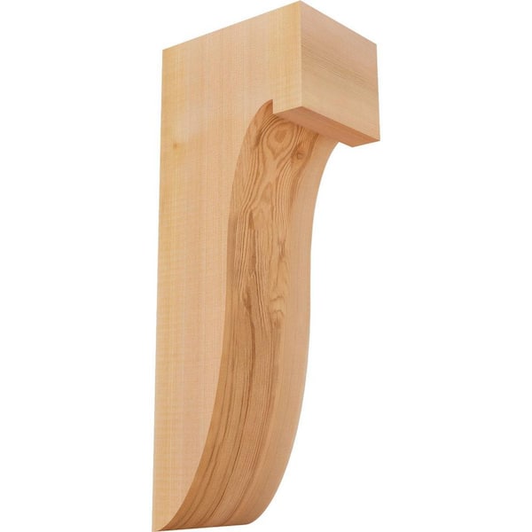 Ekena Millwork 5-1/2 in. x 8 in. x 20 in. Western Red Cedar Del Monte Smooth Corbel