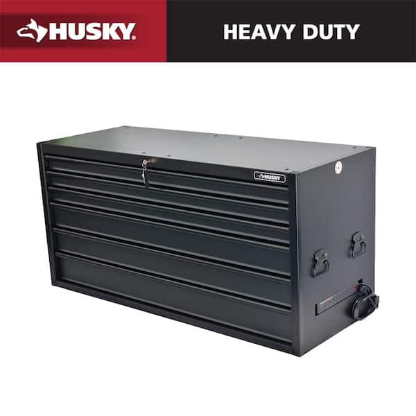 HD 62 in. Wide x 24 in Deep Modular 6-Drawer Top Chest, Matte Black