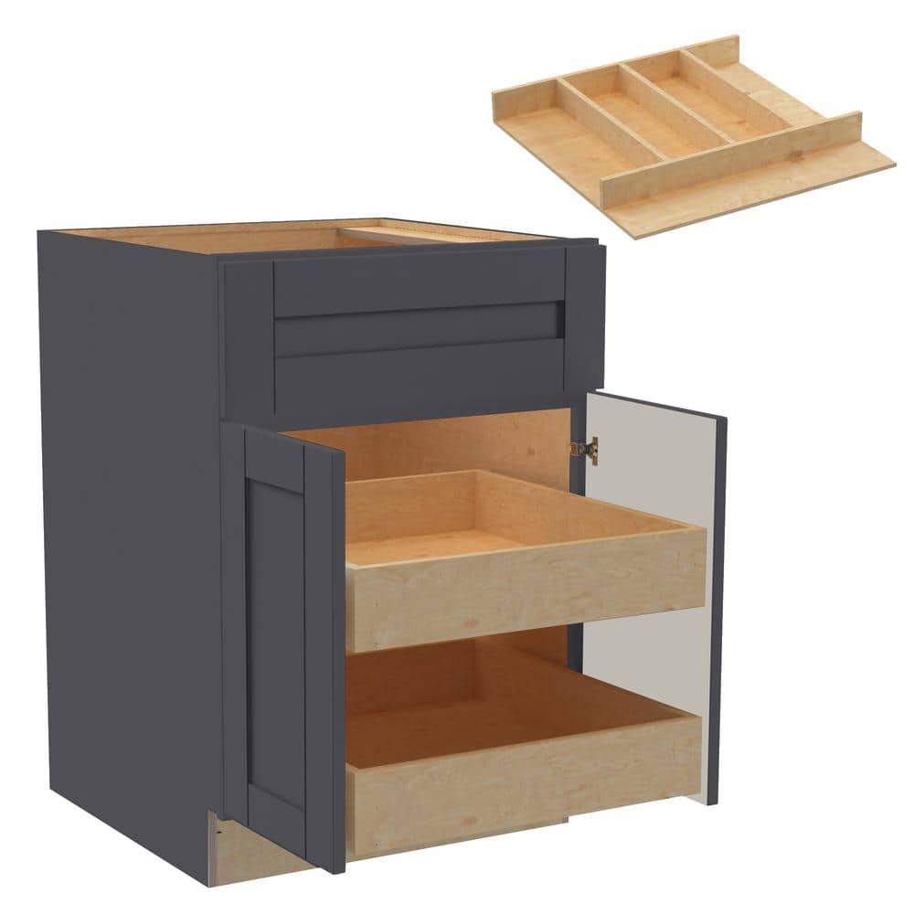 Washington 24 in. W x 24 in. D x 34.5 in. H Assembled Plywood Base Kitchen 