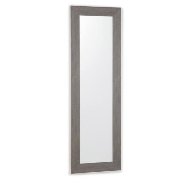 Simpli Home Eden 53 in. x 17 in. Rectangular Transitional Decor Mirror in Barnwood Grey