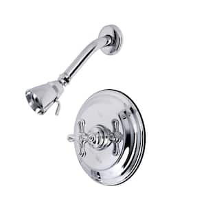 Restoration Single-Handle 1-Spray Shower Faucet in Polished Chrome (Valve Included)