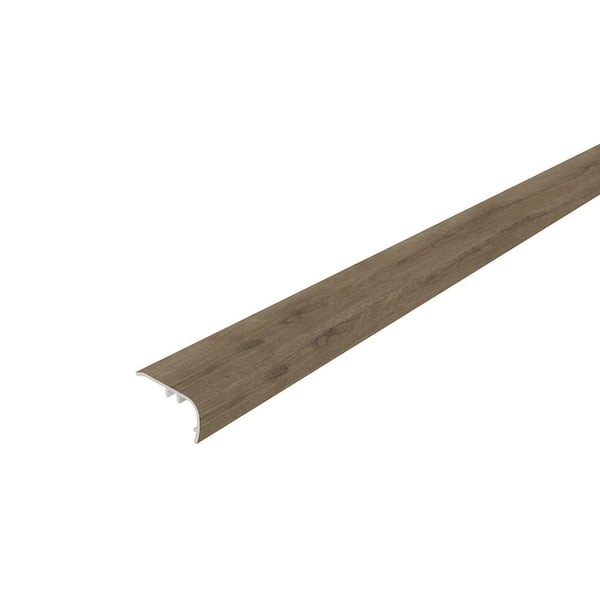 EverLux Basic Aged Hazelnut 1.1 in. T x 2.05 in. W x 94.5 in. L Overlap Stair Nose Molding