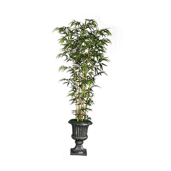Laura Ashley 86 in. Tall Natural Bamboo Tree in 16 in. Fiberstone Planter