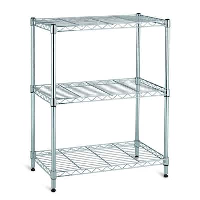 Hdx Black 3 Tier Steel Wire Shelving, Moveable Shelving Units
