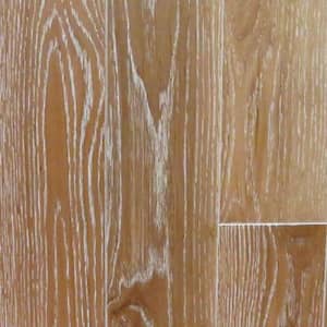 Take Home Sample - Oak Charleston Sand Wire Brushed Hardwood Flooring - 5 in. x 7 in.