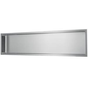48 in. W x 12 in. H x 4 in. D Stainless Steel Bathroom Shower Niche in Brushed Stainless Steel