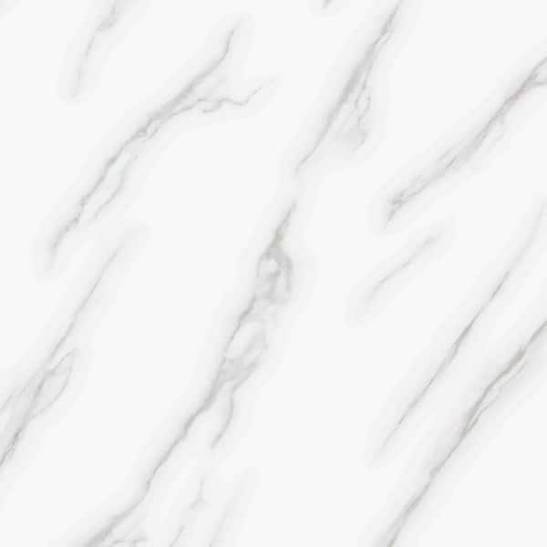 Lucida Surfaces PresCore Carrara 12 MIL x 12 in. W x 24 in. L Glue Down Waterproof Luxury Vinyl Plank Flooring (36 sqft/case)