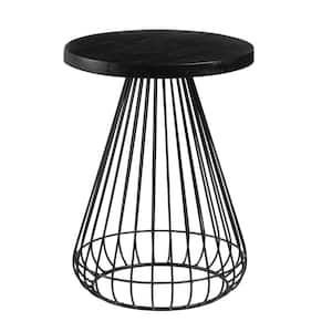 Melody 16 in Black 20 in Cage Mango Wood End Table