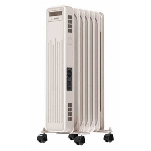 Unbranded 1500-Watt White Indoor Electric Oil Filled Radiator Heater with 3 Heat Settings, Radiant, Space Heater