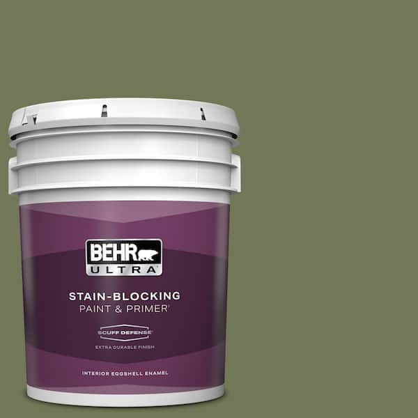 BEHR ULTRA 5 gal. #BIC-56 Jalapeno Extra Durable Eggshell Enamel Interior Paint & Primer