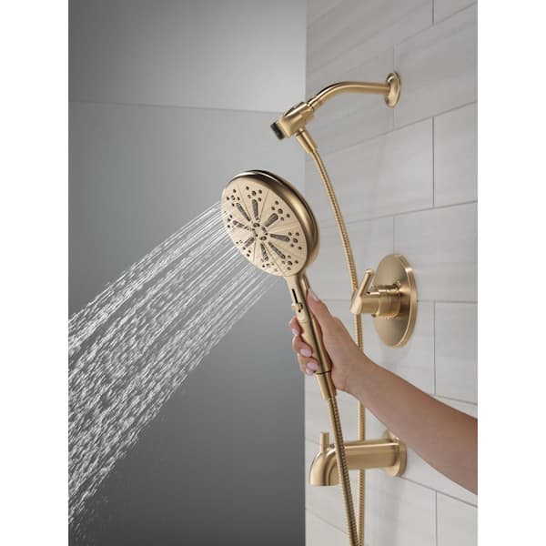 Delta Nicoli Gold Single Handle 6-Spray Tub and Shower Faucet 1.75