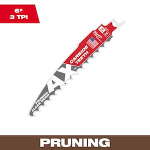 6 in. 3 TPI Pruning Carbide Teeth Wood Cutting SAWZALL Reciprocating Saw Blade (1-Pack)
