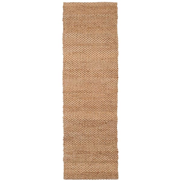 SAFAVIEH Natural Fiber Beige 3 ft. x 8 ft. Solid Runner Rug