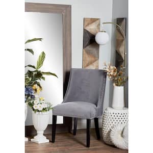 Gray Wood Traditional Dining Chair (Set of 2)