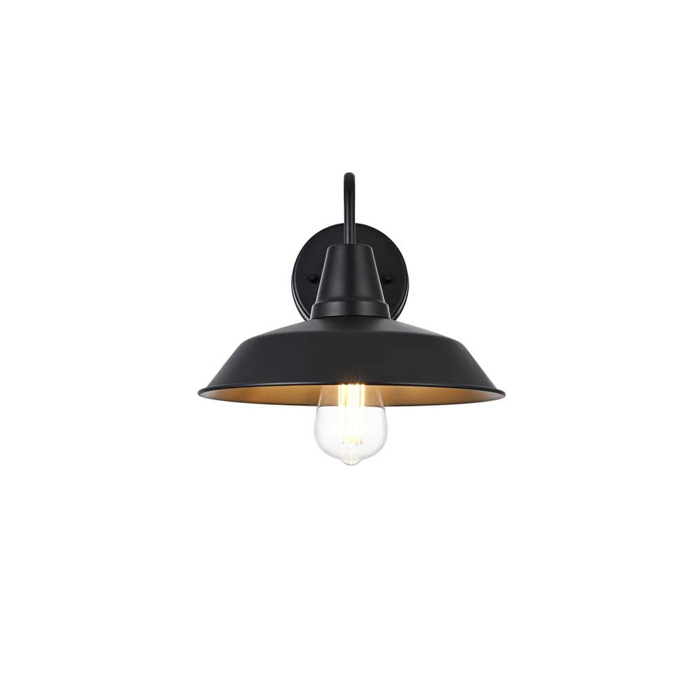 8 in. Black Outdoor Hardwired Wall Sconce with No Bulbs Included price history on PriceWatchPro