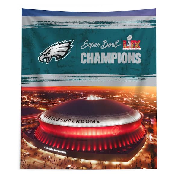 THE NORTHWEST GROUP Philadelphia Eagles NFL 2025 Super Bowl LIX Dome Wall Hanging 50 x 60 in.