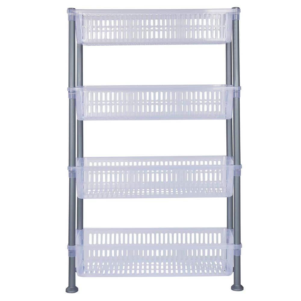 4 Tier Slim Basket Shelf in Clear price history on PriceWatchPro