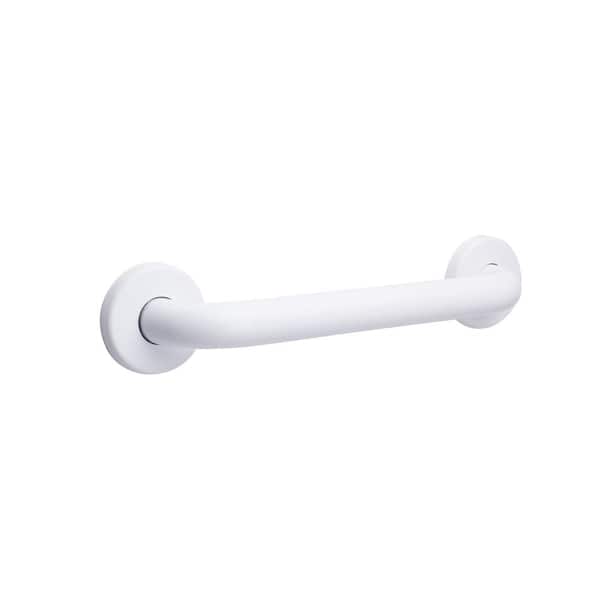 CSI Bathware Straight 32 in. x 1.25 in. in. Concealed Flange Grab Bar in Powder White
