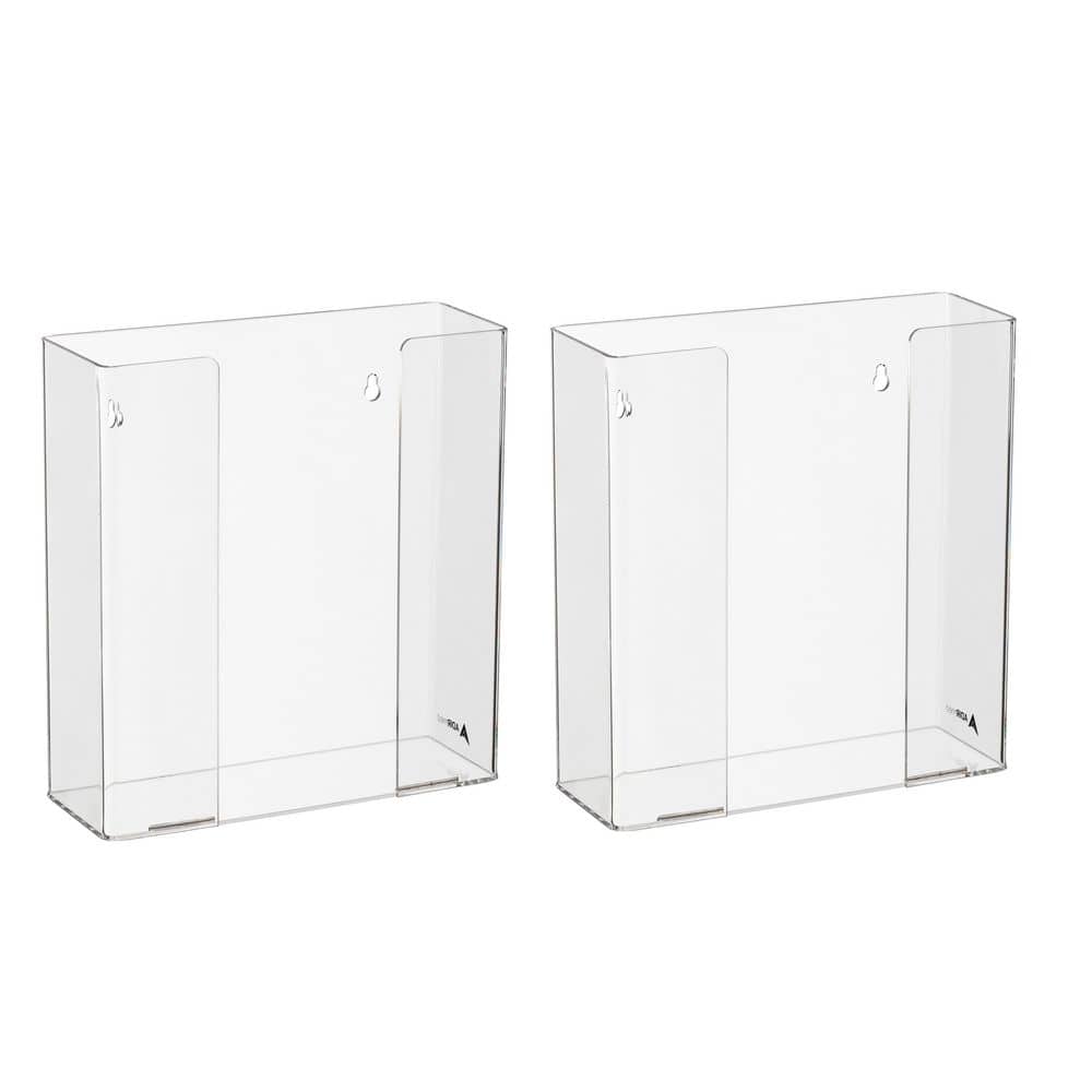 Vivacomfort Double Box Capacity Acrylic Glove Dispenser (2-Pack