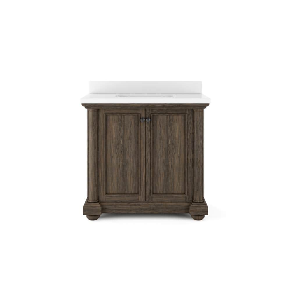 36" Bradford Thomasville Bathroom Vanity Walnut - Whalen