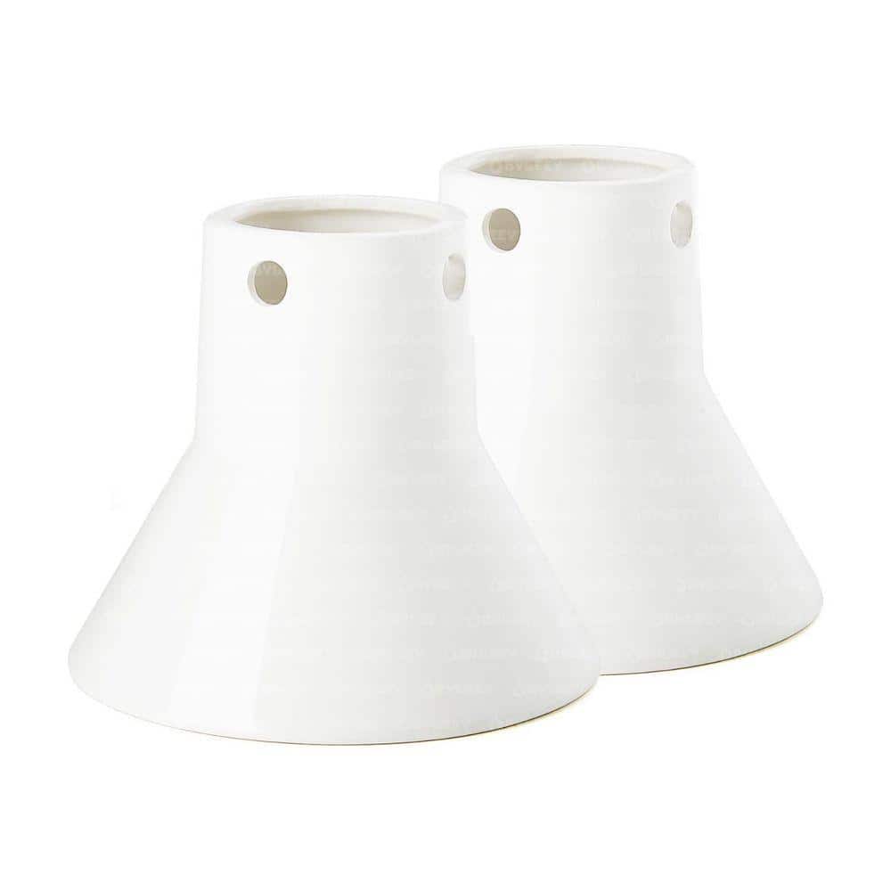 JFVKAF Ceramic Beer Can Chicken Stand 2-Pack Vertical Chicken Roaster ...