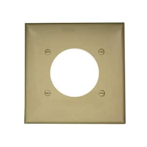 Pass & Seymour Ivory 2-Gang Cover Duplex Receptacle SP82-I Wall Plate 9 pack 
