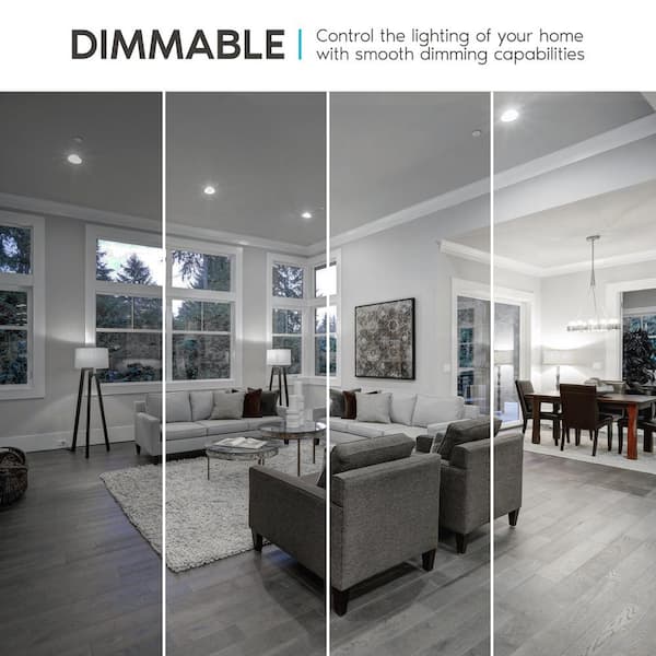 60-Watt Equivalent A19 Dimmable LED Light Bulb Enclosed Fixture Rated 5000K Daylight White (16-Pack)