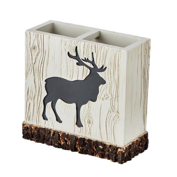 SKL Home Grand Teton Toothbrush Holder, resin, multi-colored